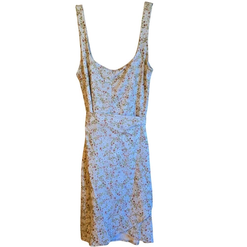 Wilfred floral faux wrap mini dress size small